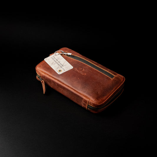 CIGARSTAR  CASE NATURAL LEATHER CARRYING CASE
