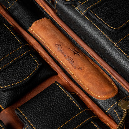CIGARSTAR  CASE NATURAL LEATHER CARRYING CASE