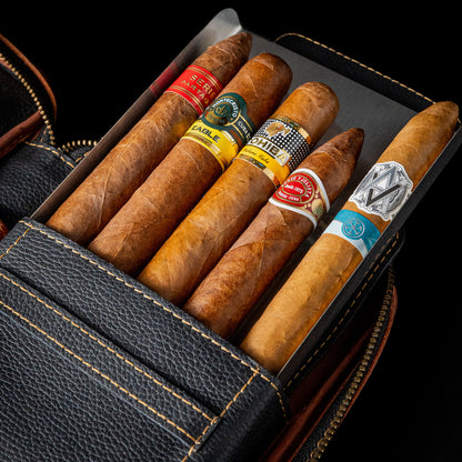 CIGARSTAR  CASE NATURAL LEATHER CARRYING CASE