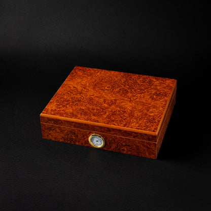 BURL HUMIDOR 25 COUNT
