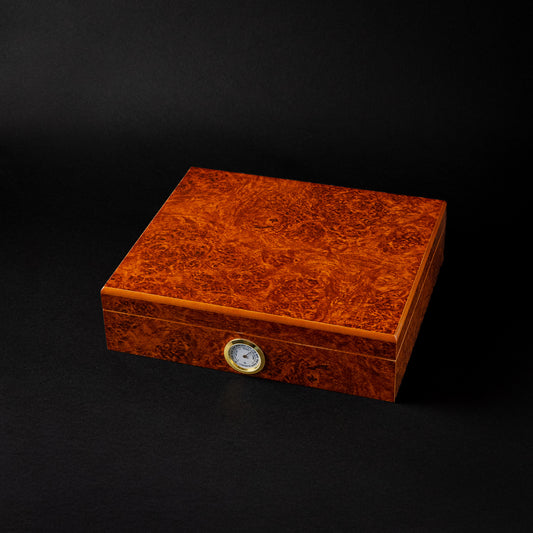 BURL HUMIDOR 25 COUNT
