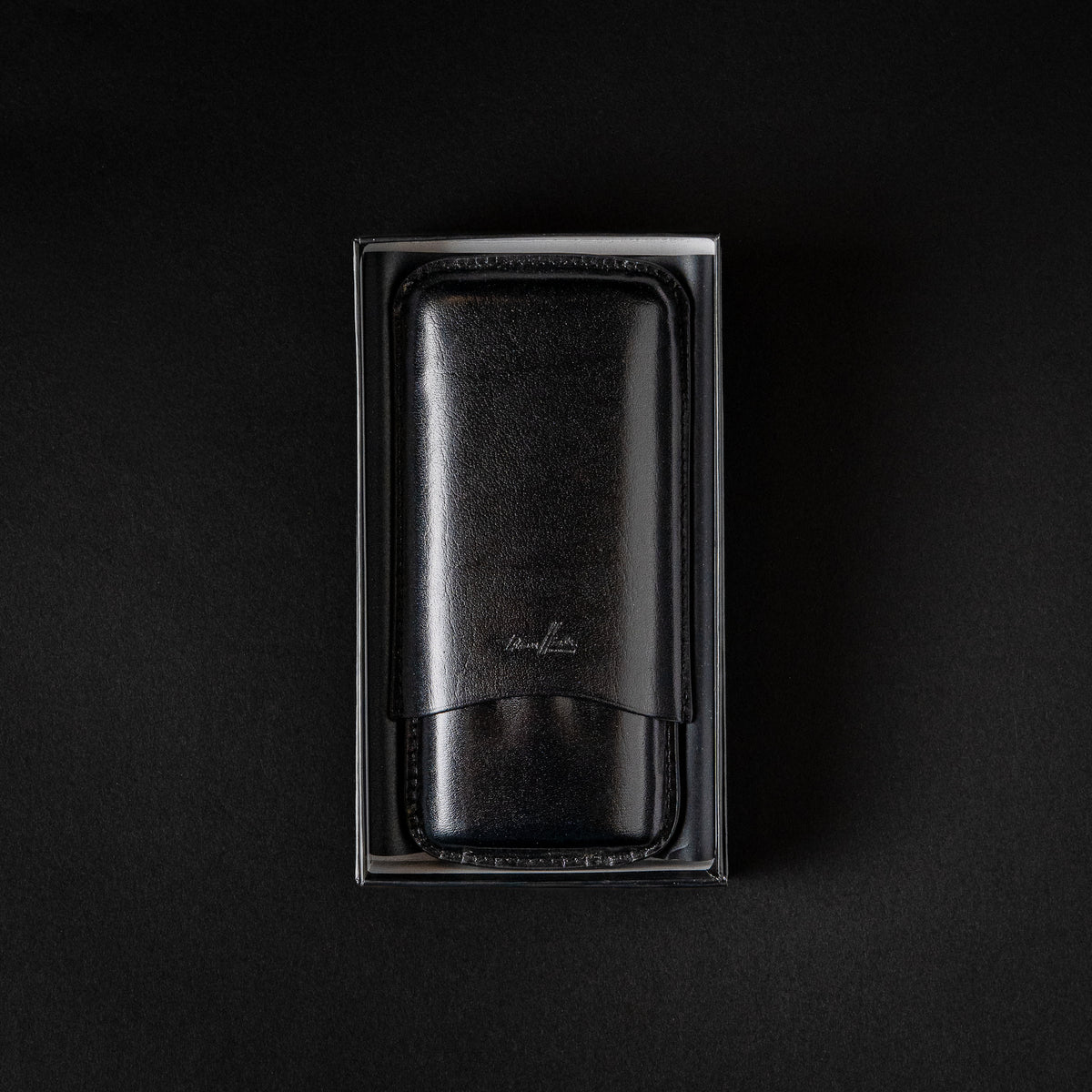 THOMAS HINDS 3 CIGAR TORO CASE BLACK