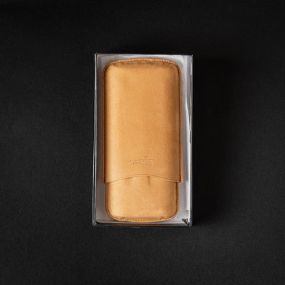 THOMAS HINDS 3 CIGAR TORO CASE BROWN