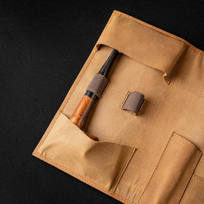 THOMAS HINDS ROLL-UP TOBACCO PIPE CASE