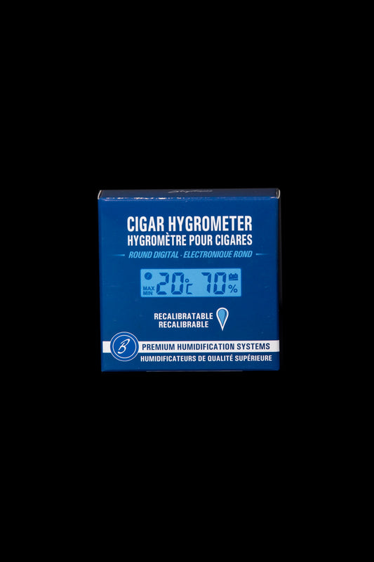 CIGAR HYGROMETER DIGITAL ROUND