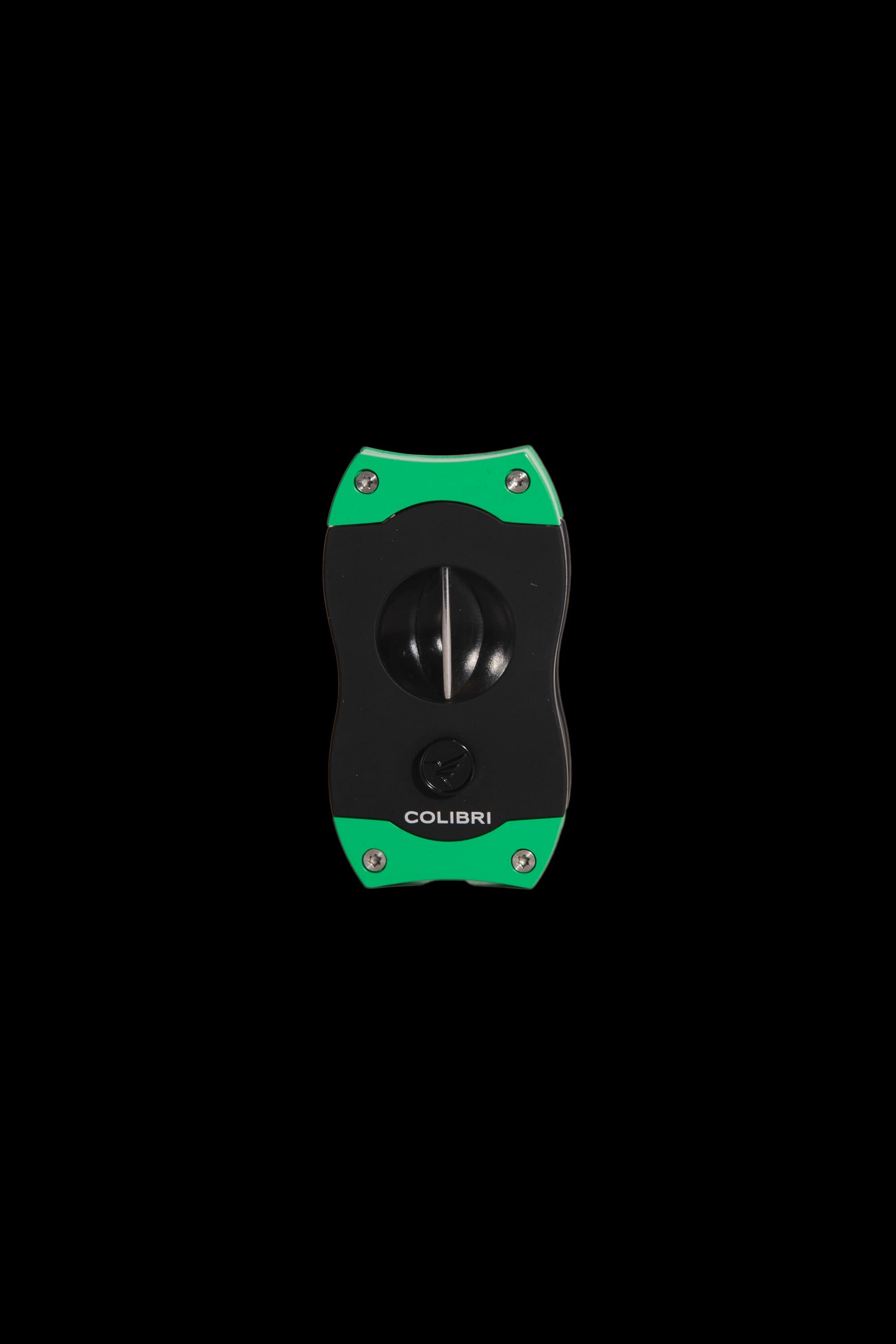 COLIBRI V-CUT CIGAR CUTTER - BLACK + GREEN